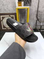 GG Men's Slide Black Sheepskin 535395