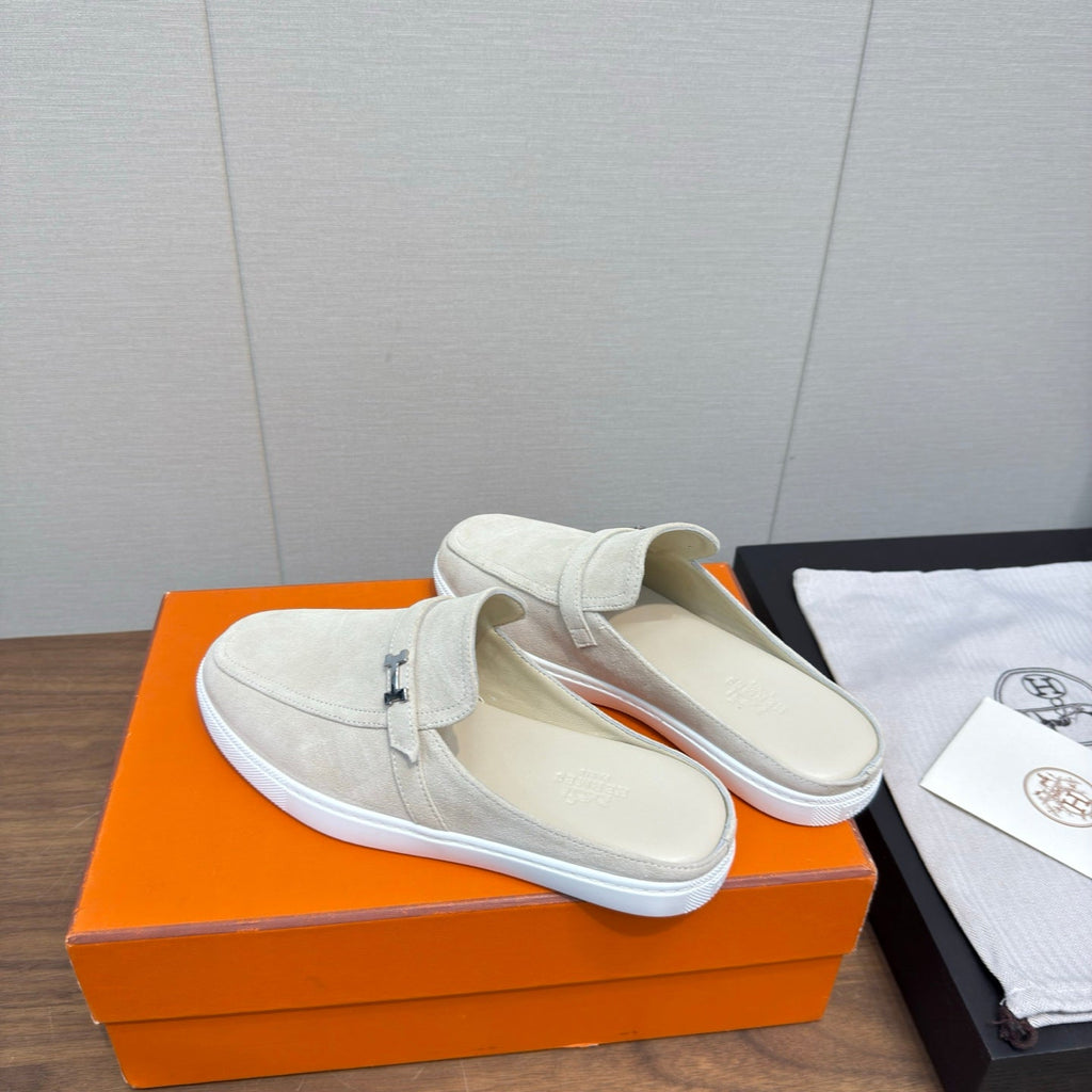 HM 25s Like Mule White Suede Rubber 465663