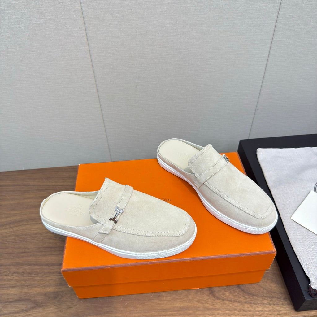 HM 25s Like Mule White Suede Rubber 465663