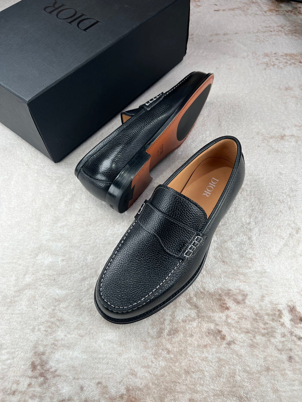 CD GRANVILLE LOAFER BLACK GRAINED CALFSKIN