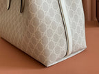 Gucci Ophidia 38cm Bag Beige White Canvas 244550