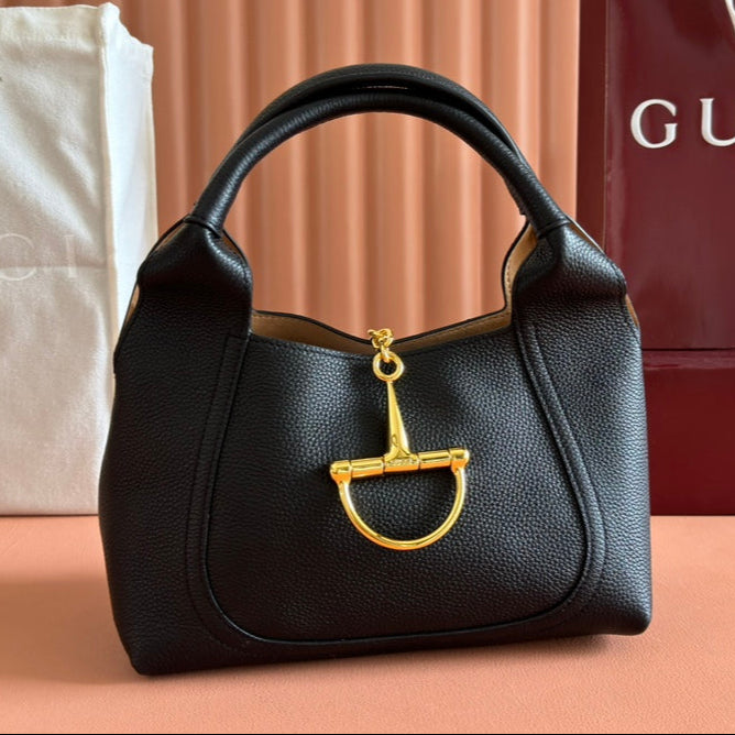 Gucci Solfbit Bag Black Calfskin 244322