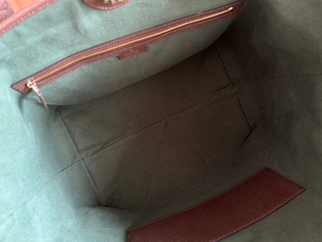 Gucci Ophidia 31cm Bag Ebony Brown Canvas 255280