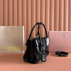 Miu Solitaire Bag 25 Black Calfskin