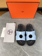 HM Men's Edith Slide Blue Sheepskin 567375