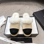 CC 25K Snow Mule 30mm Black Beige Wool Suede 527623