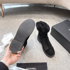 CC 25K Snow Boots 30mm Black Wool Suede 527624