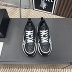 CC Sneaker Black Quilted Cowhide