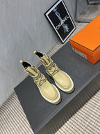 HM 25s Tobacco Boots 30mm Yellow-beige Cowhide 442555