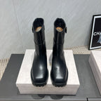 Jimmy Choo Brooklyn Boots Black Leather 540672
