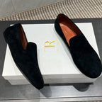 The Row 2025 Tipi Loafer Black Suede 540518