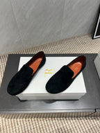 The Row 2025 Tipi Loafer Black Suede 540518