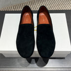 The Row 2025 Tipi Loafer Black Suede 540518