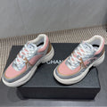 Chanel 25 Sneaker White Pink Silver Mesh Leather 540311