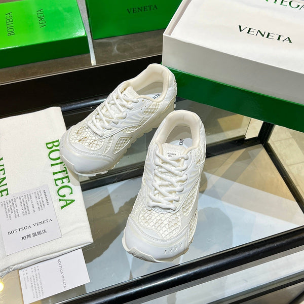 BV 26s Orbit Flash Sneaker White Mesh Leather 735920