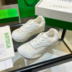 BV 26s Orbit Flash Sneaker White Mesh Leather 735920