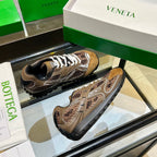 BV 26s Orbit Flash Sneaker Full Brown Mesh Suede 735925
