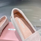Miu 26s Loafer Light Pink Suede 683947