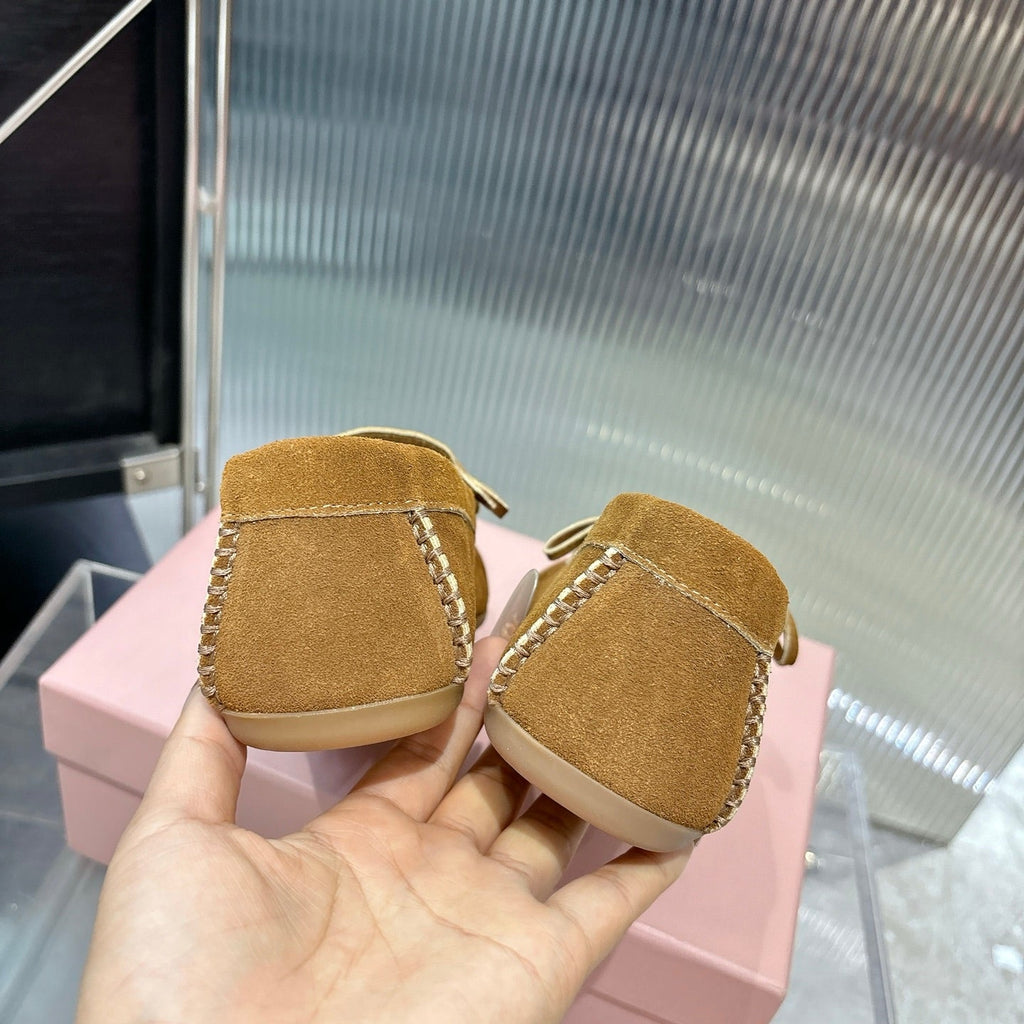 Miu 26s Loafer Camel Suede 683948