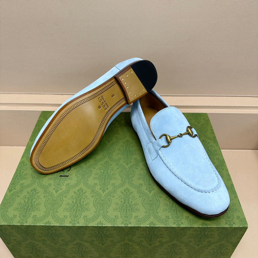 GG Men's Jordaan Loafer Sky Blue Suede 575862