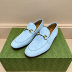 GG Men's Jordaan Loafer Sky Blue Suede 575862
