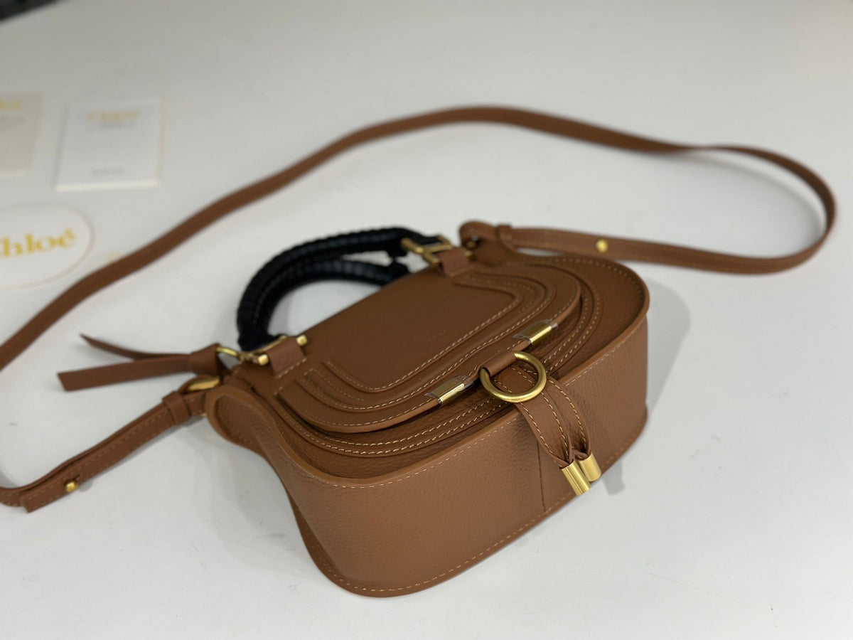 Chloe Marcie Small Bag 21cm Brown Calfskin