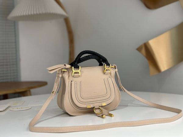 Chloe Marcie Small Bag 21cm Light Beige Calfskin