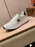 GG Men's Sneaker White Sheepskin 709681