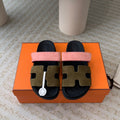 chypre sandal olive pink suede black calfskin