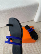GEORGIA SANDALS BLACK MIX ADMIRAL CALFSKIN