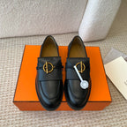 ivy loafer black lambskin