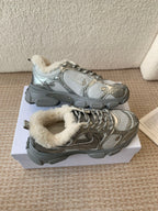 CD Chrono Sneaker In Silver Mix White Mesh Fabric 998712