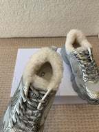 CD Chrono Sneaker In Silver Mix White Mesh Fabric 998712