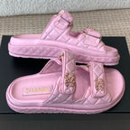 DAD SANDAL IN PALE PINK CALFSKIN MULE