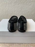 CL 25 Ballet Flats Black Silver Mesh Hot Diamond 345530