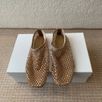 CL 25 Ballet Flats Beige Mesh Hot Diamond 345531
