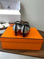 HM 25s Mary Jane 40mm Sliver Calfskin 422568