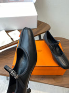 HM 25s Mary Jane 40mm Black Calfskin 422570