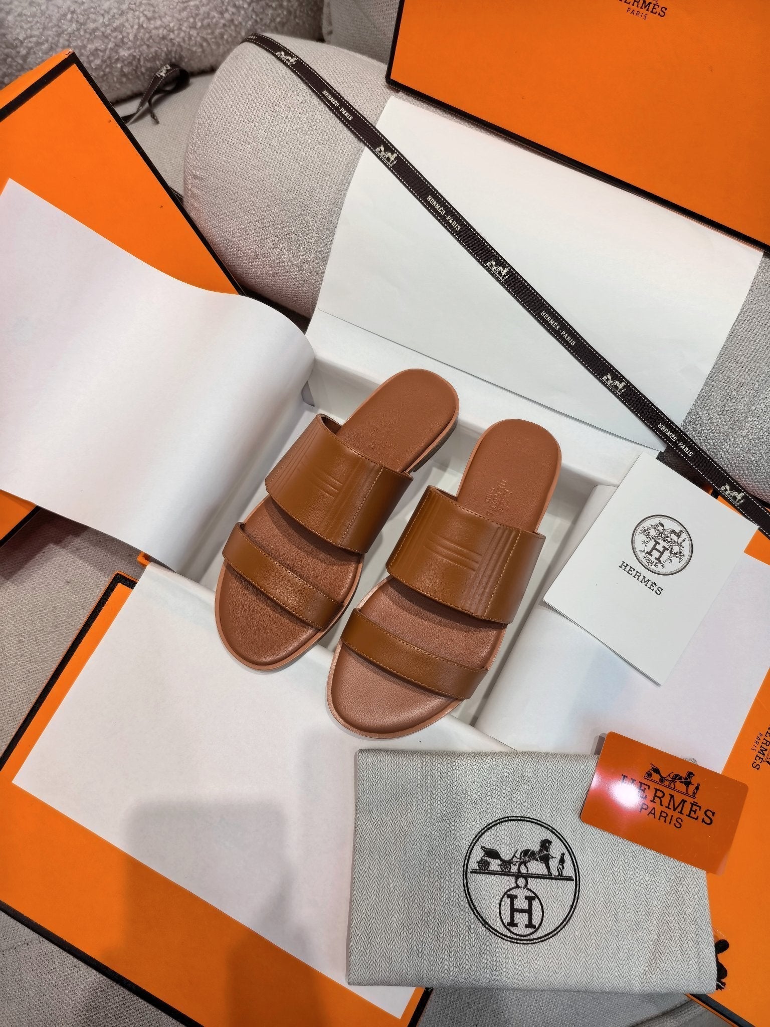 HM Mona Sandals Tan Leather 799035