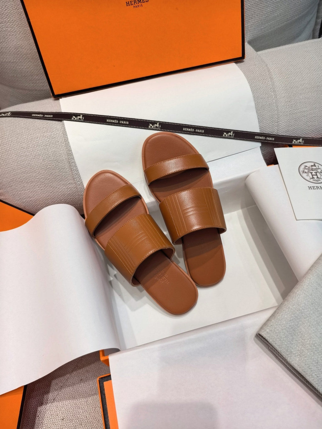 HM Mona Sandals Tan Leather 799035