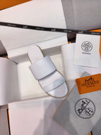 HM Mona Sandals White Leather 799038