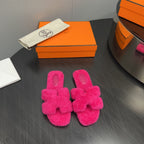 HM Oran Sandal Deep Pink Wool  952310
