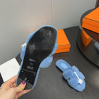 HM Oran Sandal Light Blue Wool 952322