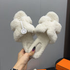 HM Oran Sandal White Wool  952326