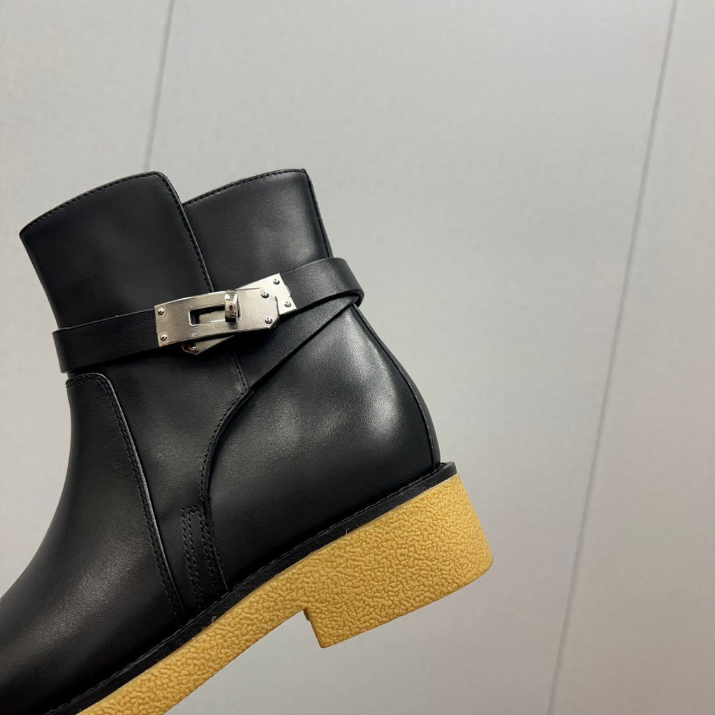 HM History Ankle Boot 30mm Black Cowhide 952479