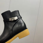 HM History Ankle Boot 30mm Black Cowhide 952479