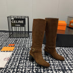 HM Justine 50 Boot Chestnut Brown Suede  952363