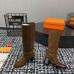 HM Justine 50 Boot Chestnut Brown Suede  952363