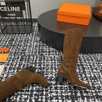HM Justine 50 Boot Chestnut Brown Suede  952363