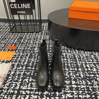 HM Ankle Boot 50mm Black With Printed Pattern Cowhide  952367